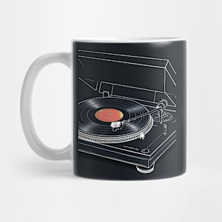 Turntable Vintage Audio LP Vinyl Record Player Mug